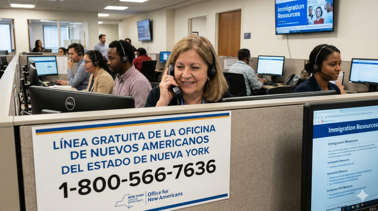 Línea estatal de apoyo a los inmigrantes de Nueva York extiende sus servicios a los fines de semana