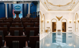 Trump sugiere reemplazar la sala de prensa de la Casa Blanca por una piscina