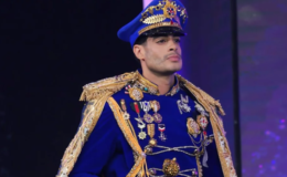 Bray Vargas deslumbra en Mister Global con un traje inspirado en Gregorio Luperón